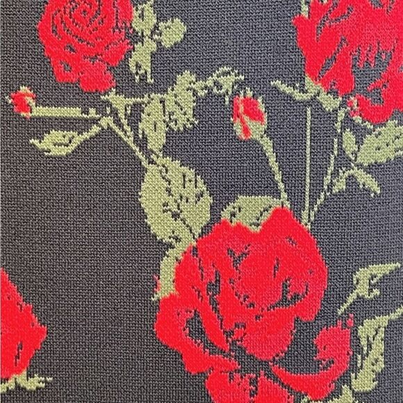 BCBGmaxazria Stunning Rose Knit Jacquard Dress Small - Picture 4 of 10